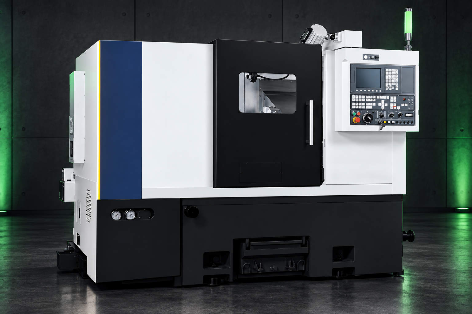 依鼎貿提供圖片美化製作的 GT-200B CNC 車床設備示意圖