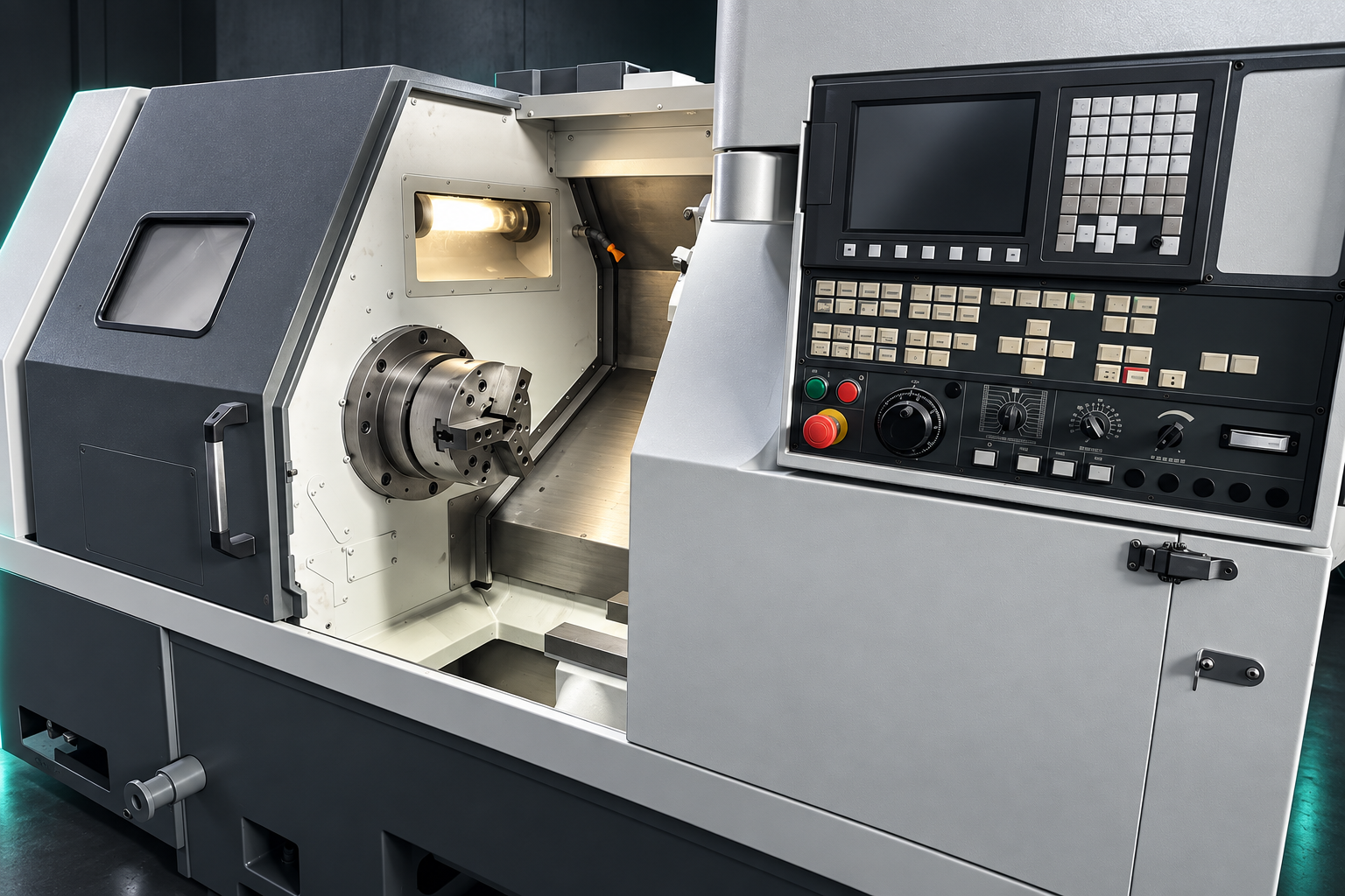 依鼎貿提供圖片美化製作的 GT-250B CNC 車床設備示意圖